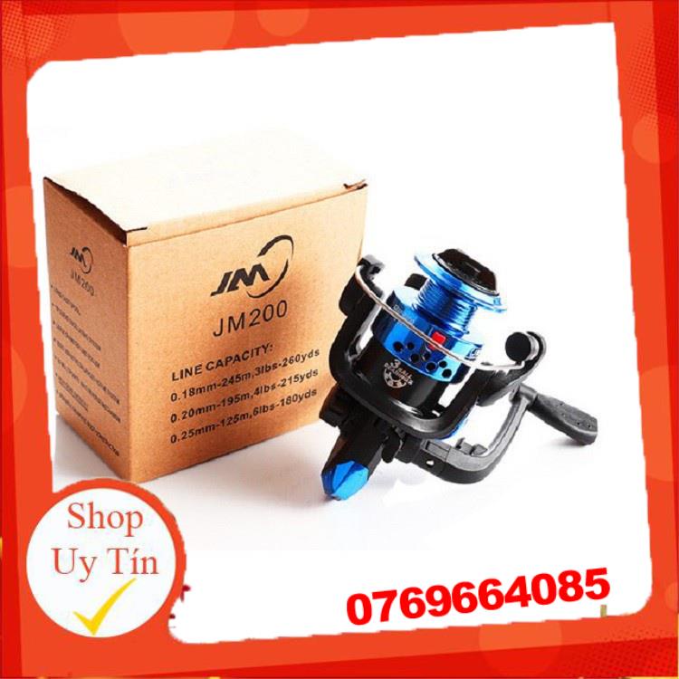 Bộ cần câu máy cần câu 2 khúc đặc kèm + máy câu 200 cuốn sẵn cước + full set phụ kiện -Đ𝗢̂̀ 𝗖𝗔̂𝗨 𝟳𝟭𝟲