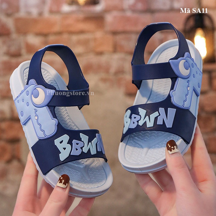 Sandal bé trai từ 3-8 tuổi nhựa dẻo mềm êm SA11
