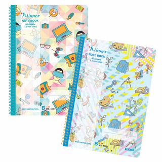 Vở kẻ ngang lò xo đơn Winner KLONG B5 80 trang 58/92; MS: 560H