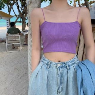 Áo 2 dây tăm croptop