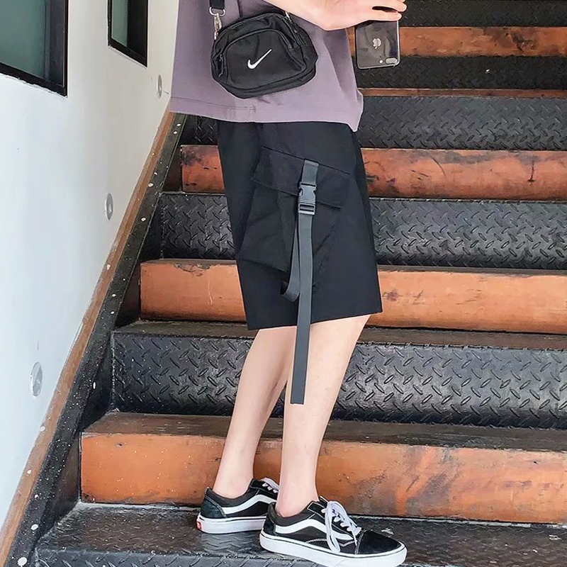 ✦AFFLIGA✦Quần Short Thể Thao Ống Rộng Thời Trang Mùa Hè Phong Cách Hàn Quốc Cho Nam