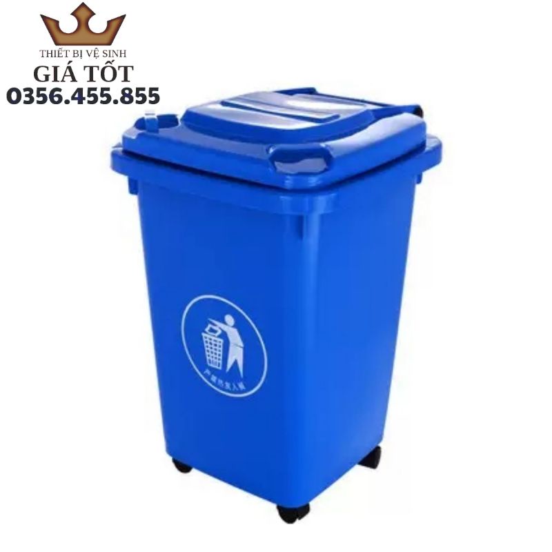 Thùng rác công cộng 60L nhập khẩu hàng chính hãng