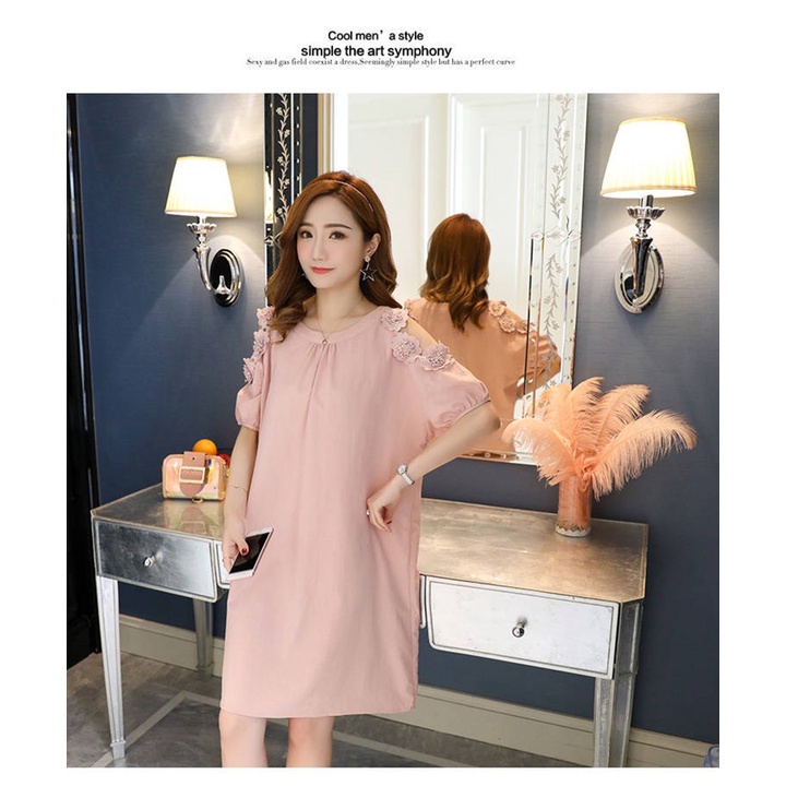 Đầm Bầu Đẹp Habi Fashion Thiết Kế Dáng Suông Thời Trang HABI24