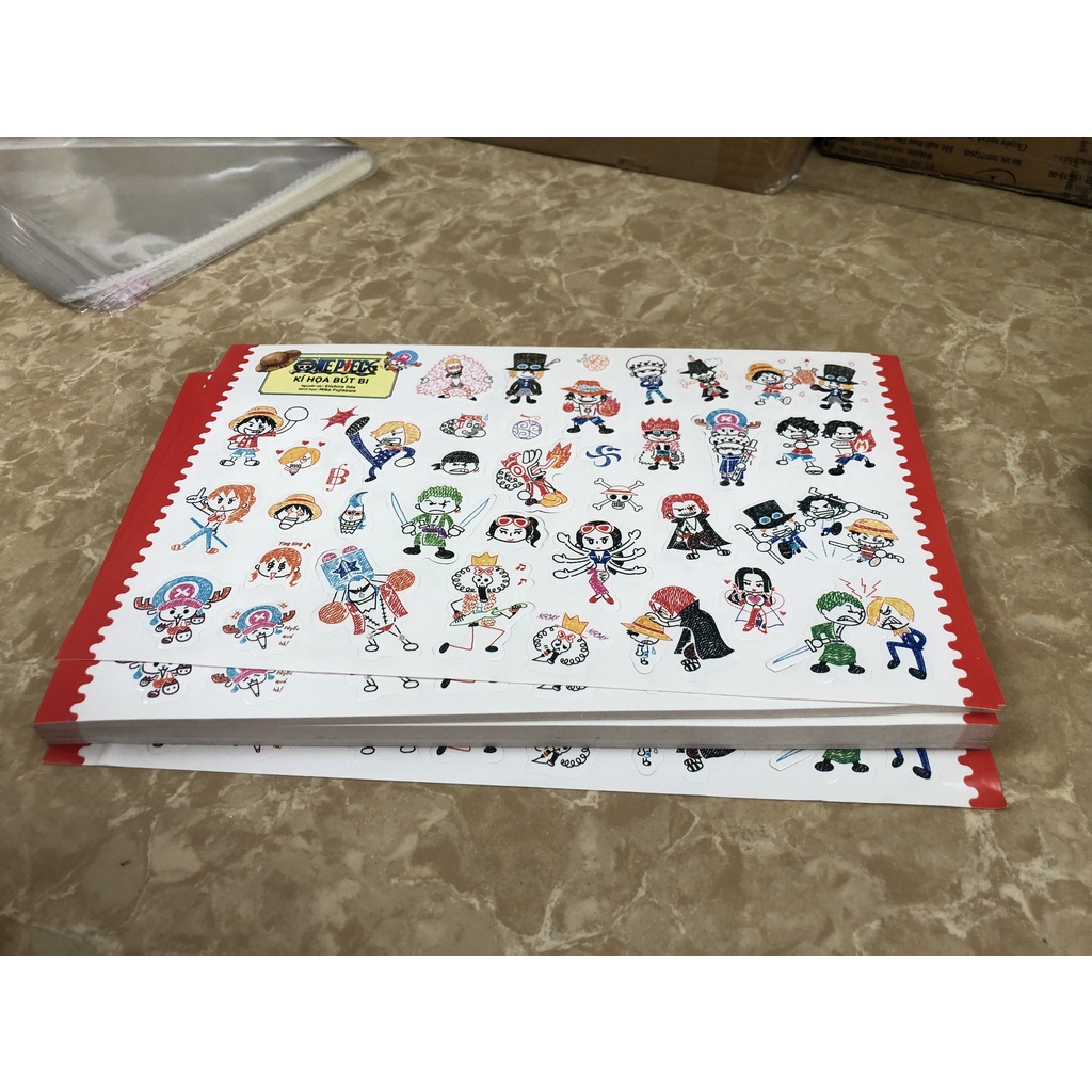 Truyện tranh One Piece Kí họa bút bi - Có Combo kèm Sticker hoặc lẻ Sticker - NXB Kim Đồng