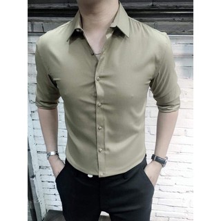ÁO SƠ MI NAM CHẤT LỤA CAO CẤP MỀM MỊN, LỤA COTTON CO GIÃN CHỐNG NHĂN
