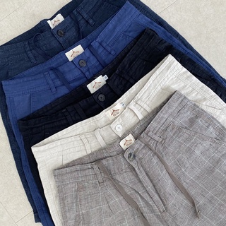 Quần Short Nam Linen Tưng Lưng Bản