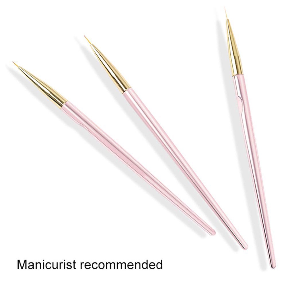 Set 3 Cọ Vẽ Trang Trí Móng Tay Nghệ Thuật 11 / 15 / 20mm