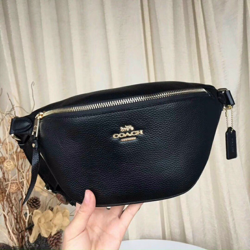 Túi bao tử C0ACH unisex trơn mịn