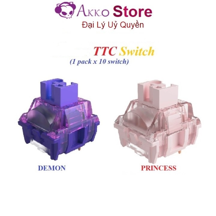 Switch thay nóng cho bàn phím cơ AKKO TTC switch Princess / Demon ( hộp 10cái )