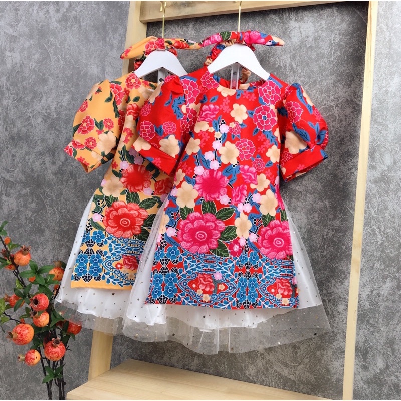 Bộ cách tân hoa nở mùa xuân cho bé gái - BCTH