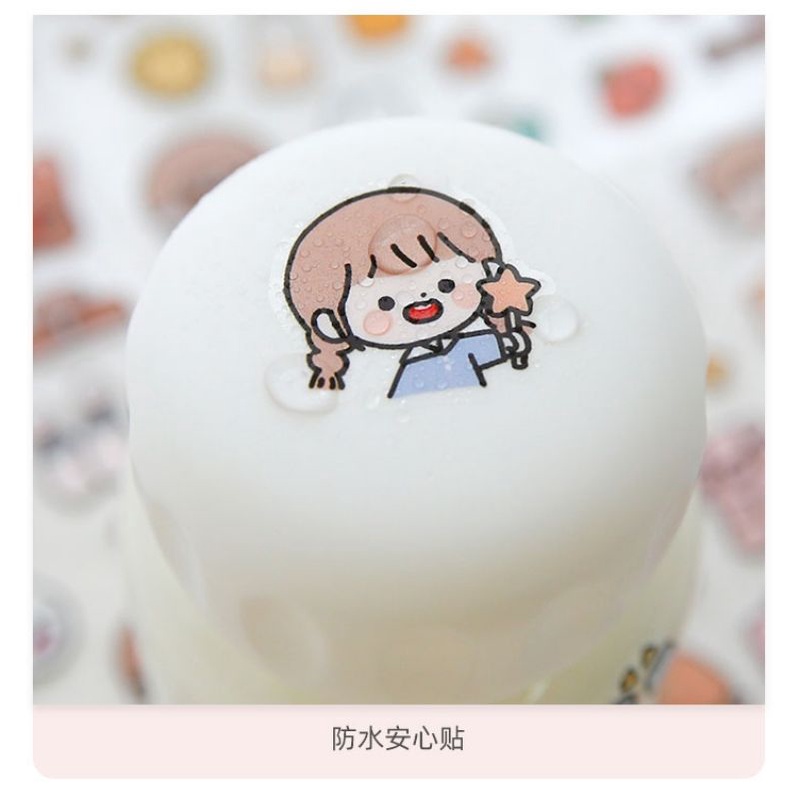Hình dán chống nước, sticker pet