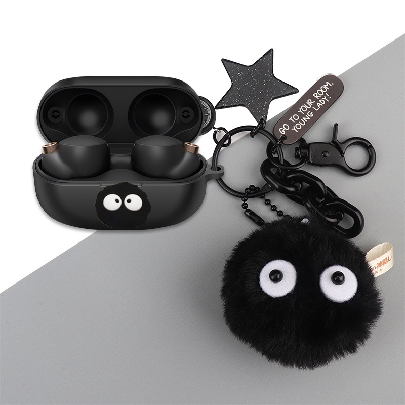 Sony LinkBuds S Case Cartoon Bear Plush Briquettes Keychain Pendant Sony WF-LS900N Silicone Soft Shell Case Creative Lego Pendant Sony WF-1000XM4 Headphone Case Cover Shockproof Shell Cover Free WF-1000XM4 Cover