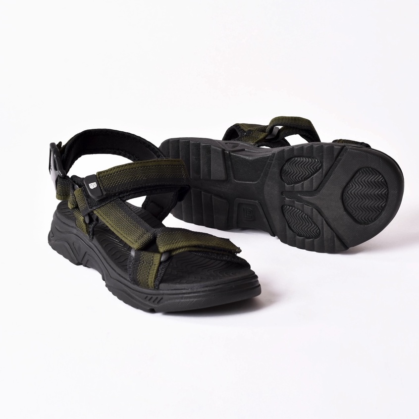 Giày Sandal Nam The Bily 01 Quai Chéo - Xanh Thổ Cẩm