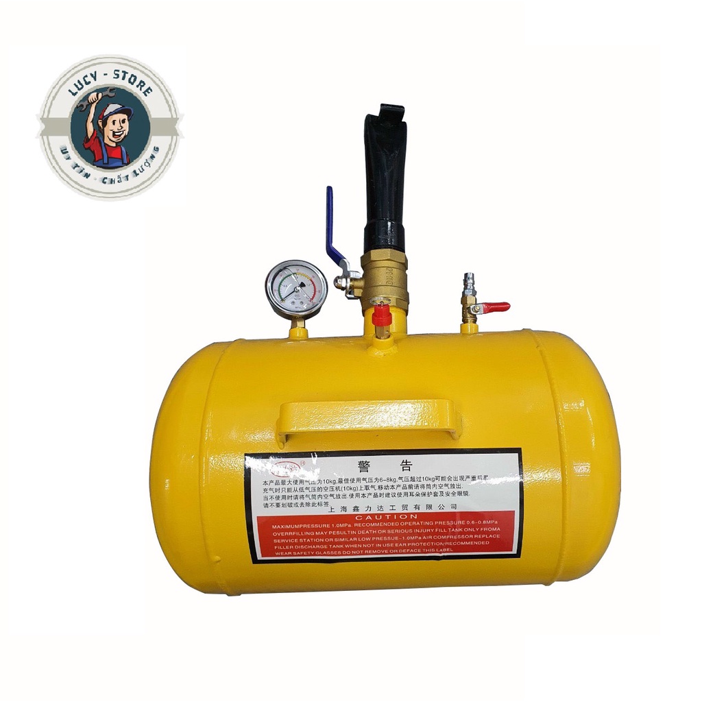 Bình Hỗ Trợ Bơm Lốp Ô Tô 20L - Bật Tanh Lốp, Hộp Đẹp, Hỗ Trợ Bơm Lốp Không Săm Ô Tô