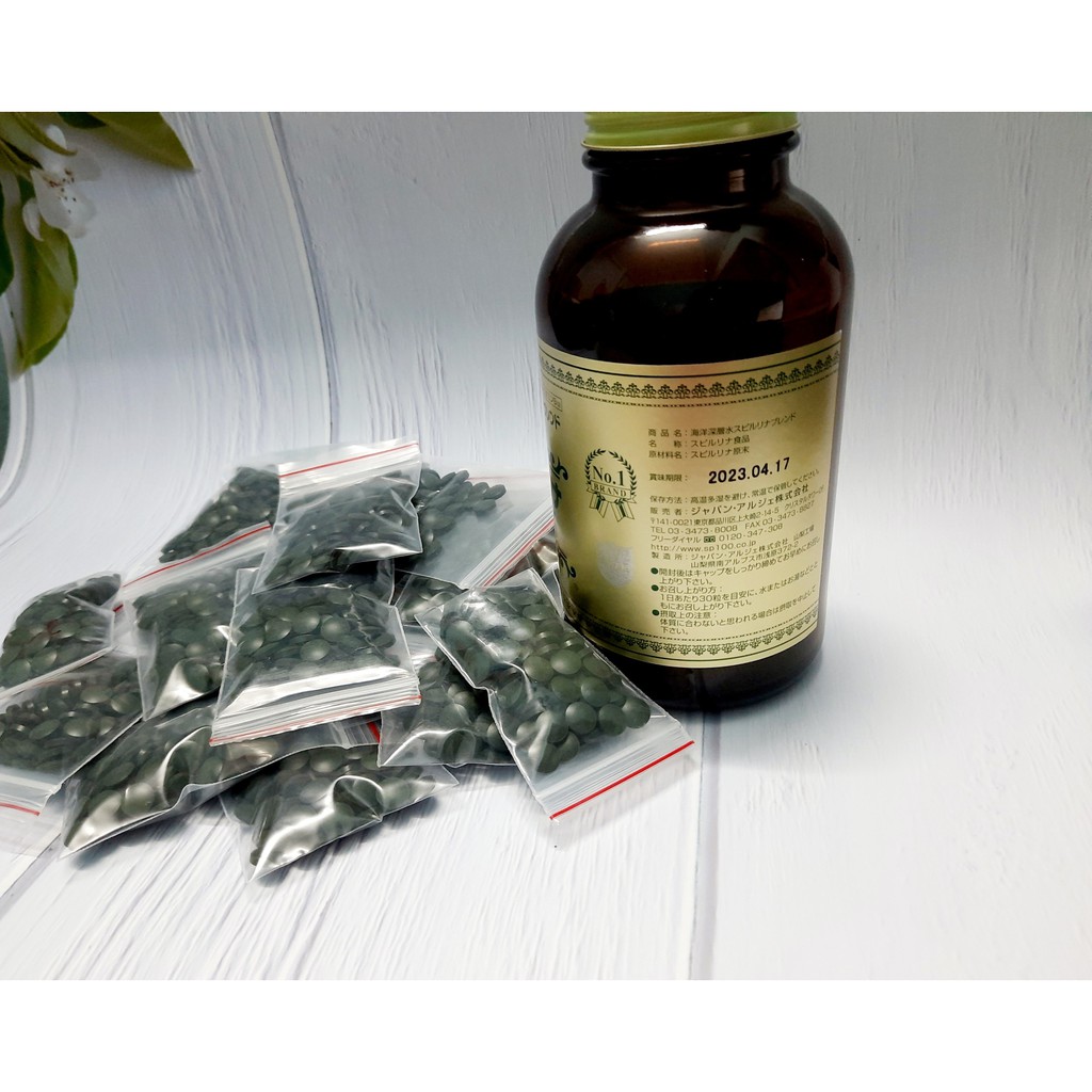 Tảo Xoắn Spirulina Nhật Bản (100 Viên) dùng uống, đắp mặt, thức ăn cá tép... | BigBuy360 - bigbuy360.vn