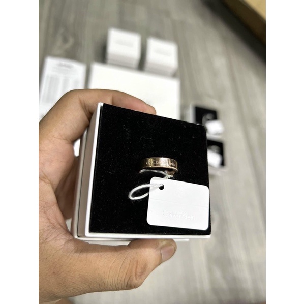 Nhẫn đôi, nhẫn cặp nam nữ Calvin Klein sang trọng