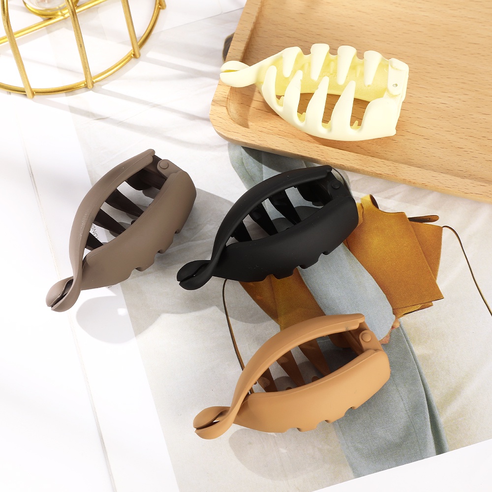 Haimeikang Kẹp tóc đuôi ngựa cỡ nhỏ 7cm màu trơn dành cho nữ