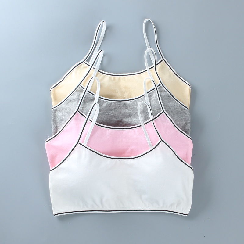 [THOMAS KIDS] Áo Ngực Cotton Mỏng Thoáng Khí Thời Trang Mùa Hè Cho Bé Gái 8-16 Tuổi