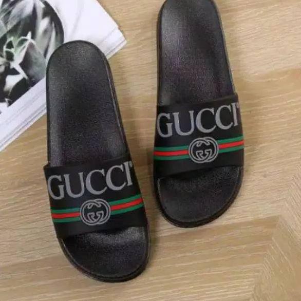 Dép Cao Su Dập Nổi Họa Tiết Gucci Thời Trang Cho Nữ