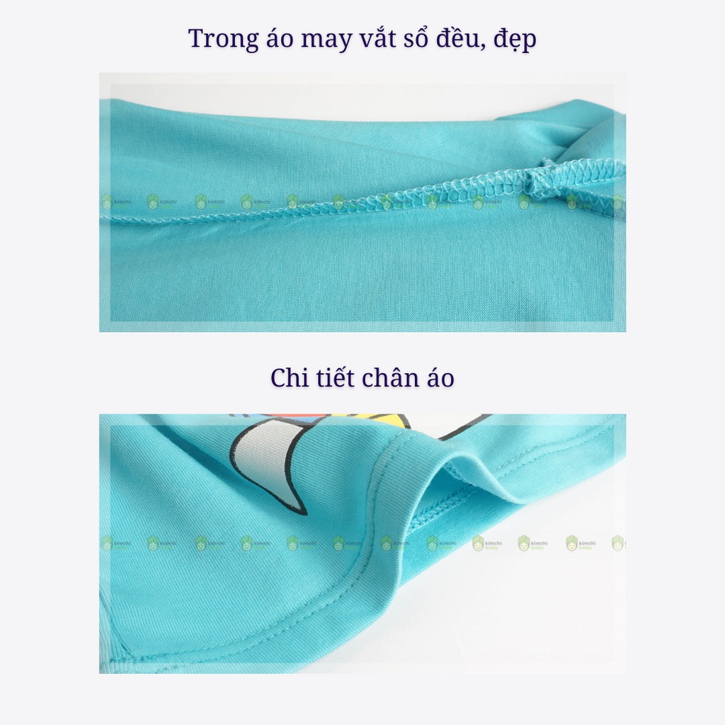 Áo Thun Bé Trai, Bé Gái Minky Mom Vải Cotton 100% Họa Tiết Hoạt Hình Đáng Yêu, Áo Thun Trẻ Em Cộc Tay MKMA2107