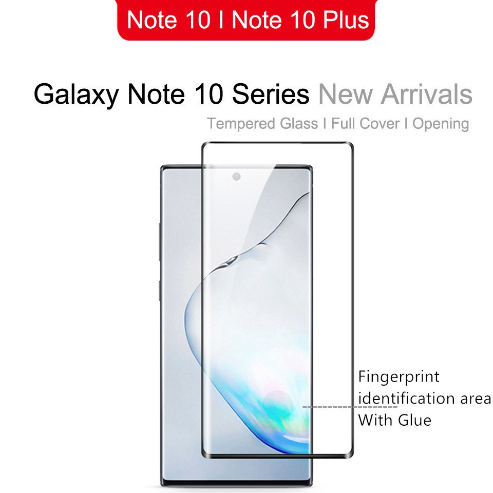Lớp phim bằng kính cường lực dán màn hình cong 3D cho Samsung Galaxy Note10/Note 10 Plus