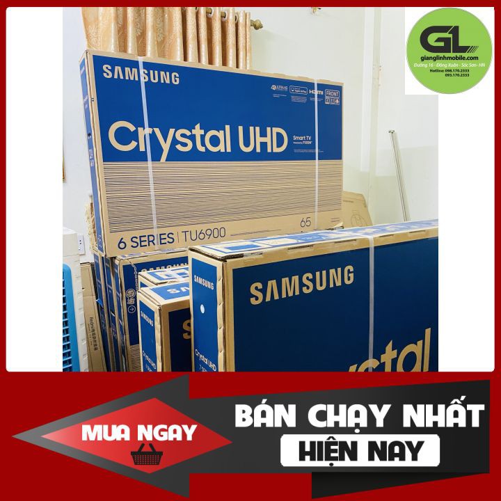 [NHẬP GIANG8386 - HOÀN 10% XU ĐƠN 10TR] Smart Tivi Samsung 4K 65 inch UA65TU6900KXXV - Model 2020 - Miễn phí lắp đặt!