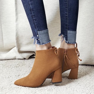 Boots da lộn 7p buộc dây