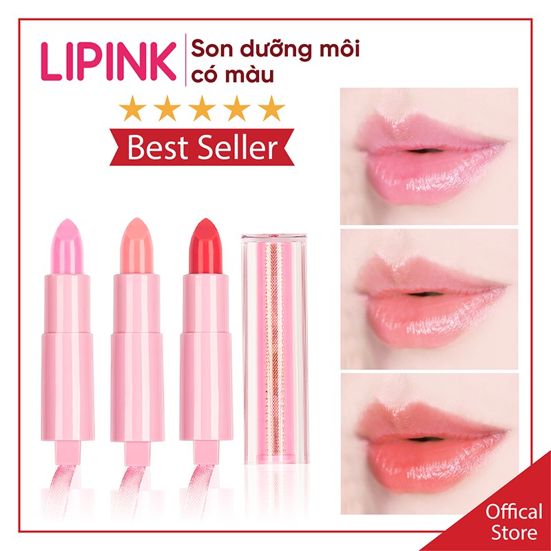 Son dưỡng môi LIPINK dạng thỏi - Dưỡng môi mềm mịn, căng hồng tự nhiên
