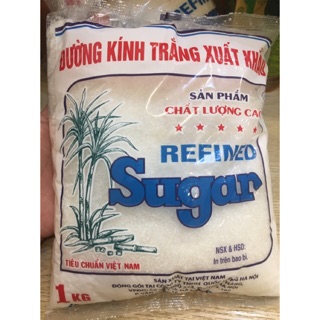 ĐƯỜNG KÍNH TRẮNG, VÀNG túi 1kg-Hàng Việt Nam xuất khẩu