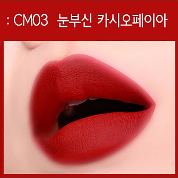 Son kem lì Black Rouge Cream Matt Rouge CM03 Cassiopeia – Đỏ tươi ánh hồng rực rỡ | Shopee Việt Nam