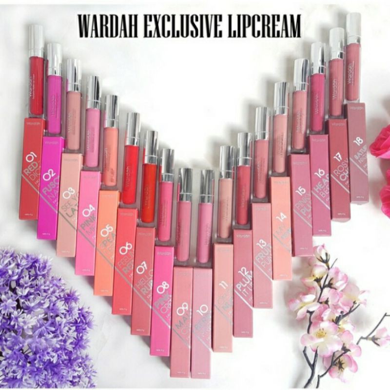 (Hàng Mới Về) Son Lì Wardah 18 Màu Sắc Tùy Chọn