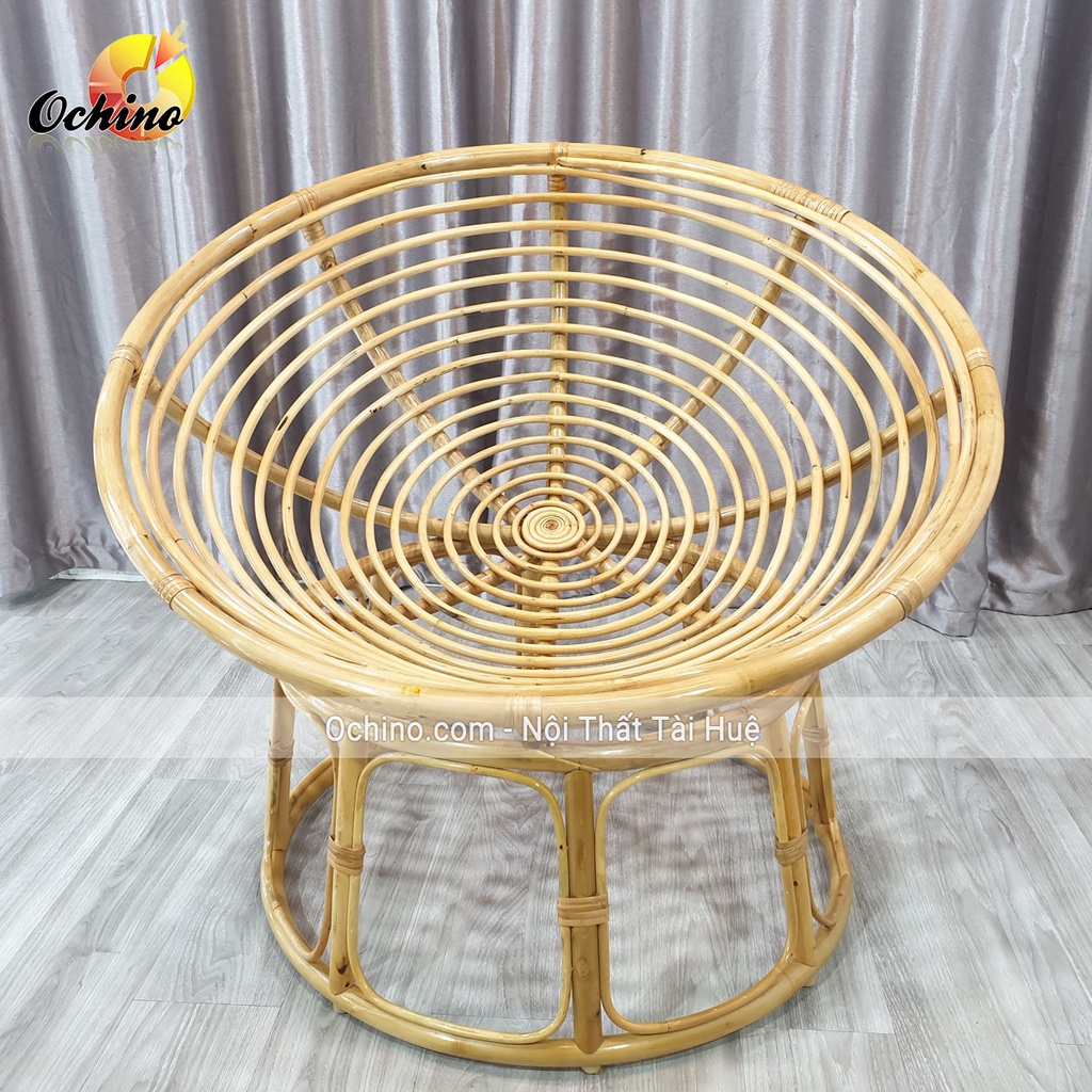 Ghế papasan Thư giãn cao cấp mây xịn 100%(full ghế và đệm)