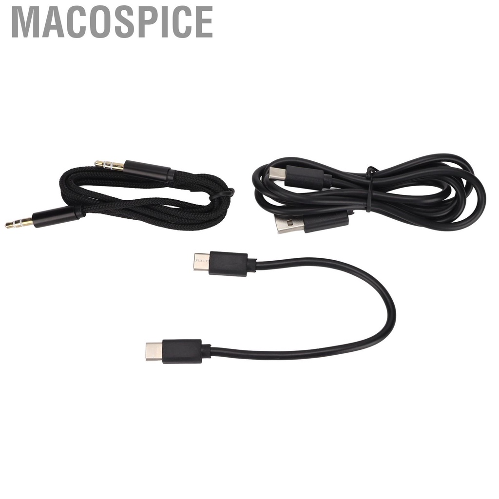 Macospice 16‑600Ω Portable 3.5mm Headphone Amplifier Hi‑Fi Stereo Bass Enhancement Black