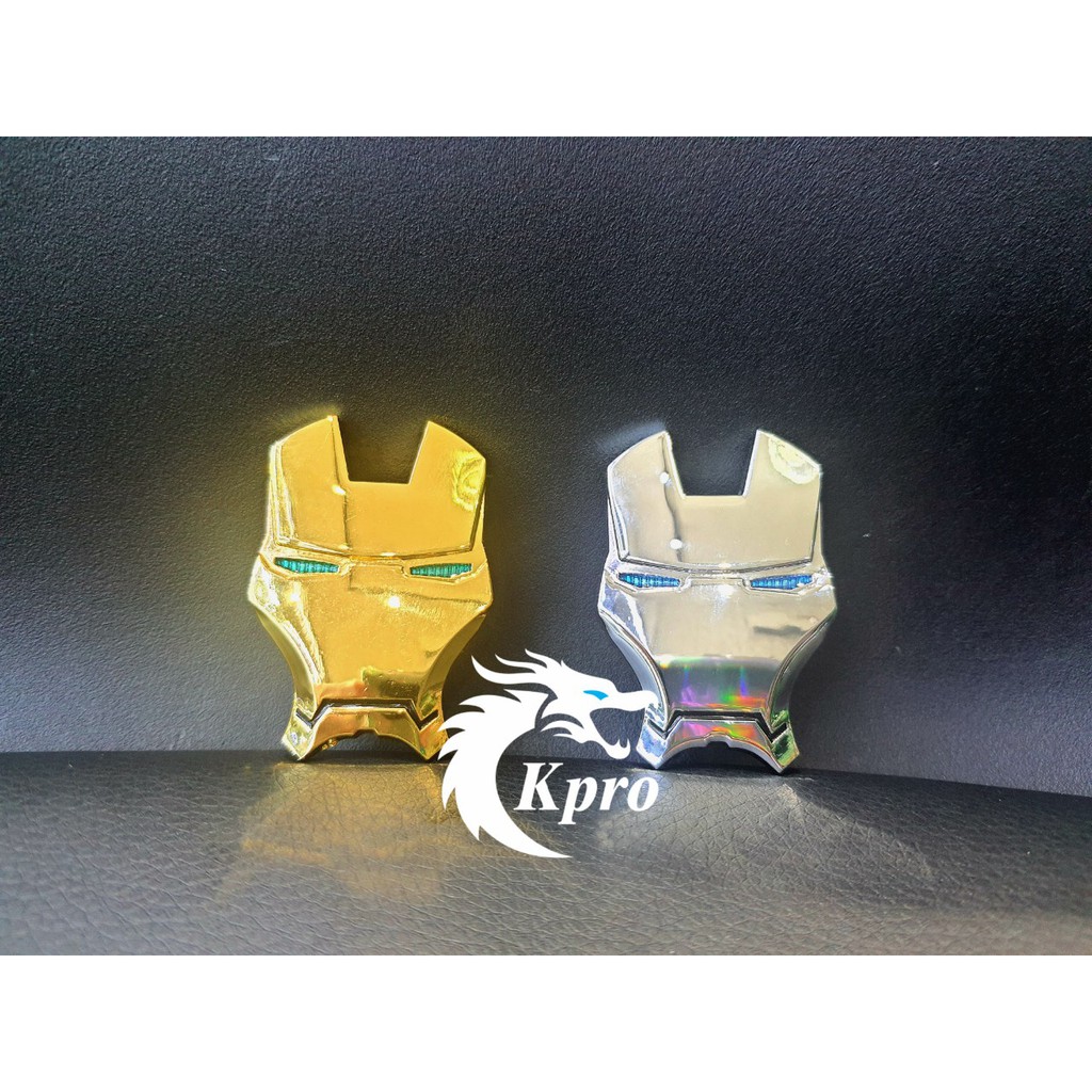 Hình dán kim loại 3D Iron Man trang trí ô tô, xe hơi - Hàng Kpro chất lượng cao
