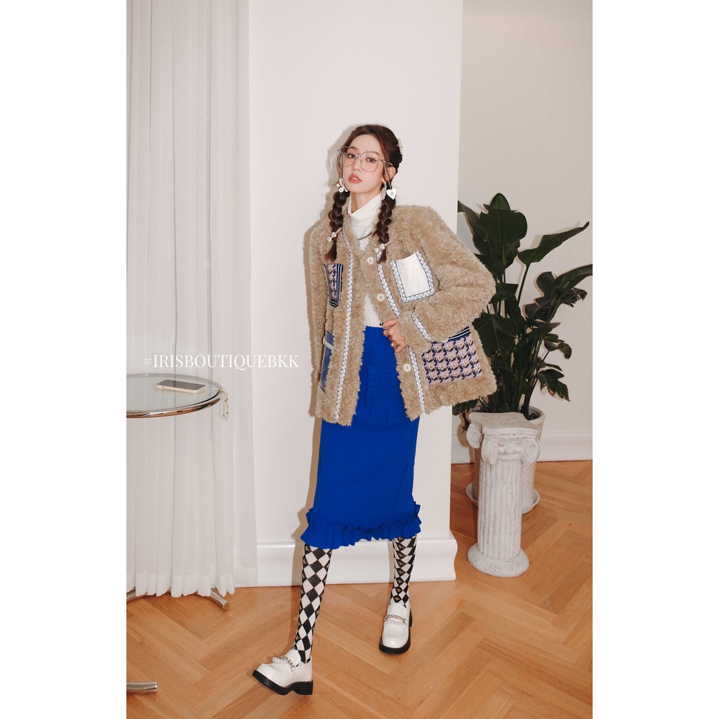 Iris Boutique IC2151140 22/SS Sheep Coat Áo khoác