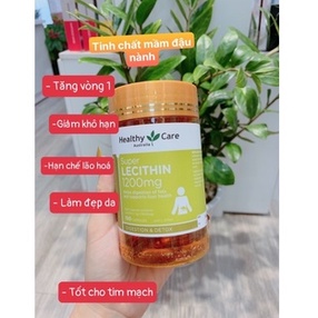 Mầm Đậu Nành Healthy Care Super Lecithin 1200mg 100 Viên