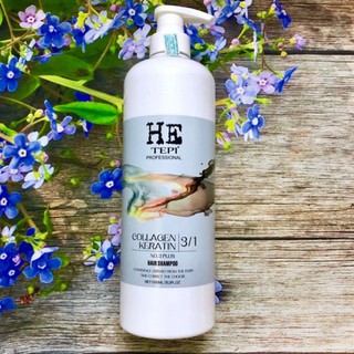 Dầu gội HETEPI Collagen Keratin No3 3 in 1 Shampoo 1000ml- Chai
