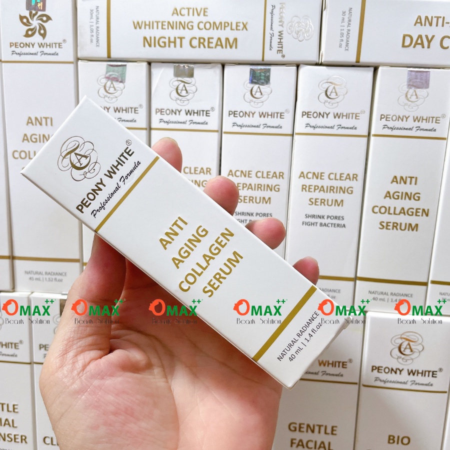 TINH CHẤT PEONY WHITE COLLAGEN - ANTI AGING - GIẢM NÁM - TRẮNG DA - CHỐNG DỊ ỨNG - CHỐNG GIÃN MAO MẠCH 40-45ml