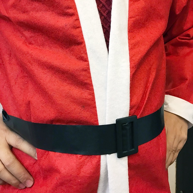 Bộ quần áo ông già noel cho nam người lớn loại vải nỉ