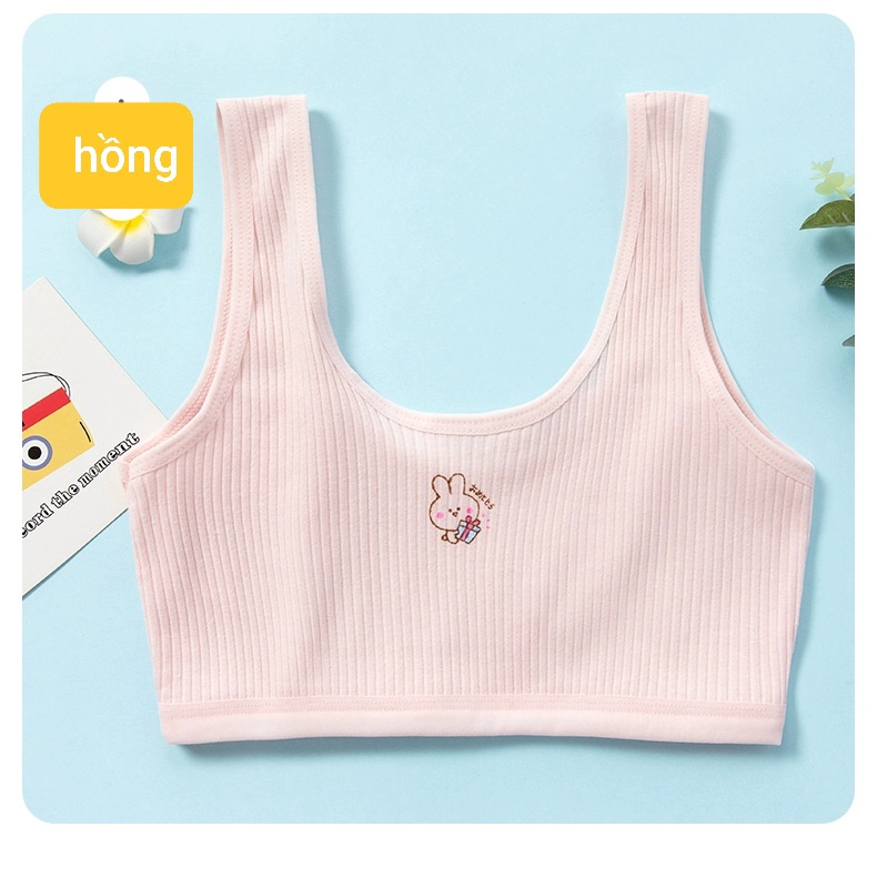 [HÀNG 2 LỚP] Áo lót bé gái áo lót nữ học sinh cấp 2 cấp 3 không đệm bra học sinh từ 35-50kg