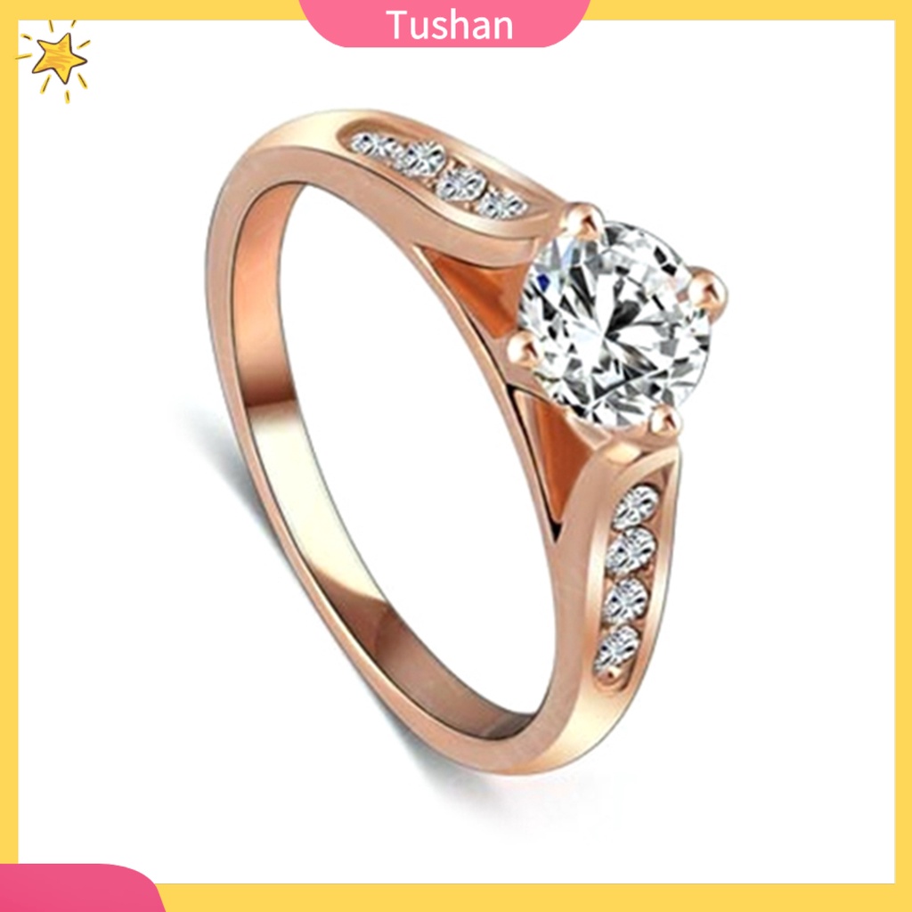 Nhẫn đeo tay kim loại đính đá lấp lánh thiết kế sang trọng cho nữ