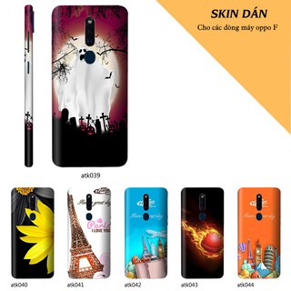 Miếng dán skin cho các dòng điện thoại Oppo F7 - F9 - F11 - F1s - F1 Plus in hình cực chất theo yêu cầu