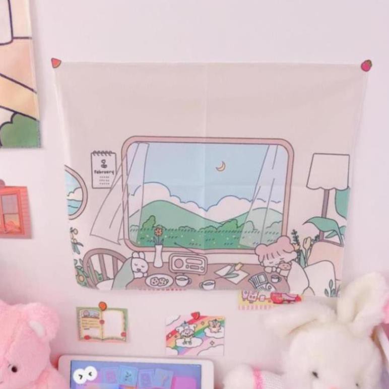 ( VTN ) Tranh vải treo tường trang trí họa tiết in độc đáo dễ thương | BigBuy360 - bigbuy360.vn