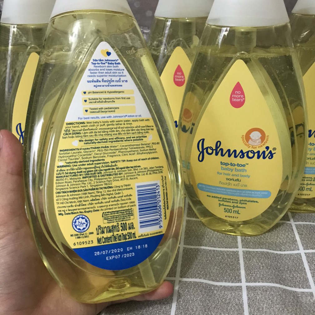 Sữa Tắm Gội Toàn Thân Johnson's Baby Top-To-Toe 500ml