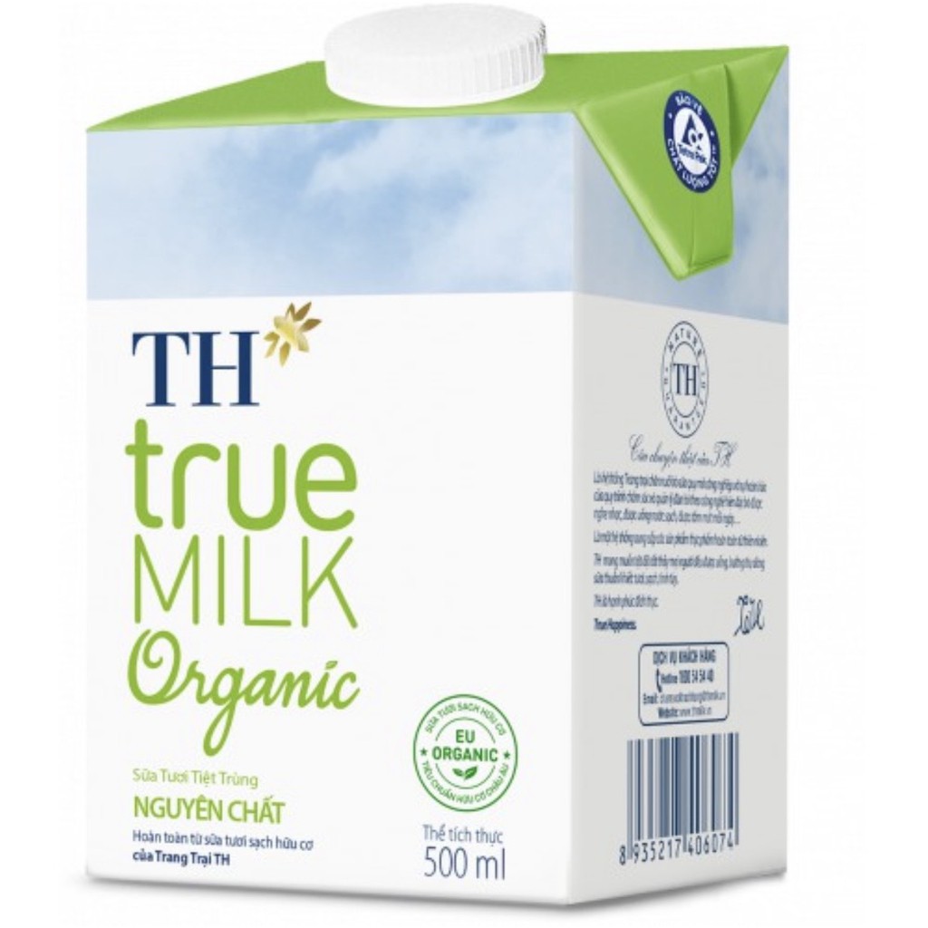 Sữa Tươi Hữu Cơ TH true MILK Organic 500mlx12 hộp DATE mới nhất