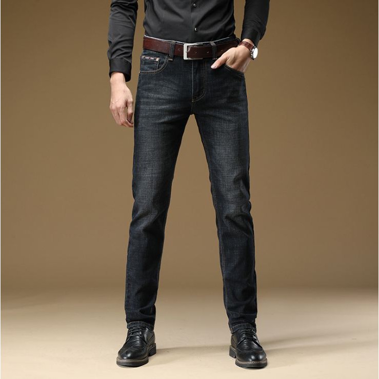 Quần jean nam dài trơn ♻️FREESHIP♻️ 3 màu chuẩn đẹp chất vãi co giãn hàng VNXK | BigBuy360 - bigbuy360.vn