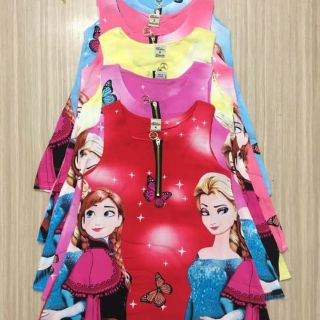 Comboset váy lanh lụa cho bé