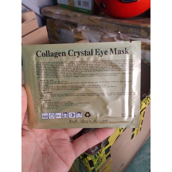 Mặt nạ mắt collagen crystal eye mask - Mặt nạ dưỡng mắt chống thâm - Hady Comestic