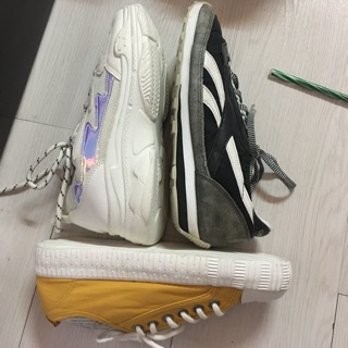 Combo 3 đôi trắng đen vàng