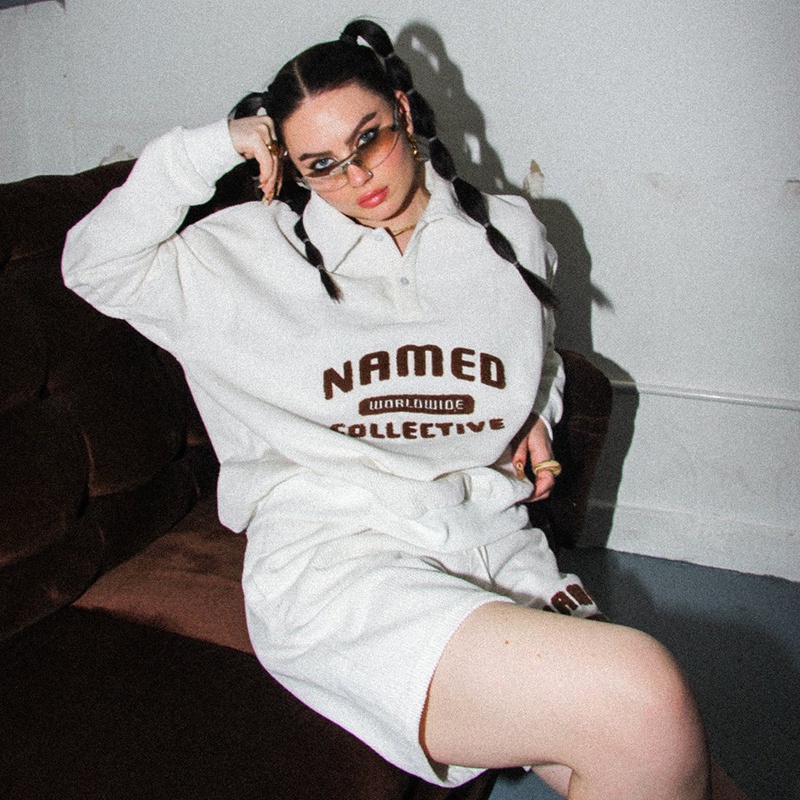 ZHELIHANGFEI Áo Nỉ Dài Tay Form Rộng Phong Cách Hiphop Thời Trang Xu Hướng